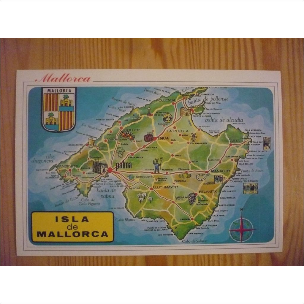 Karttakortti: Mallorca (Kohde: 11168895, Päättyy: 07/05/2023 16:40:14) -  