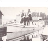 SUOMENNIEMI -laiva postikortti kulkenut v.88 (Suomenniemi)